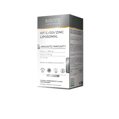VIT C-D3-ZINK LIPOSOMAL: 14 стіків - 1600,02₴