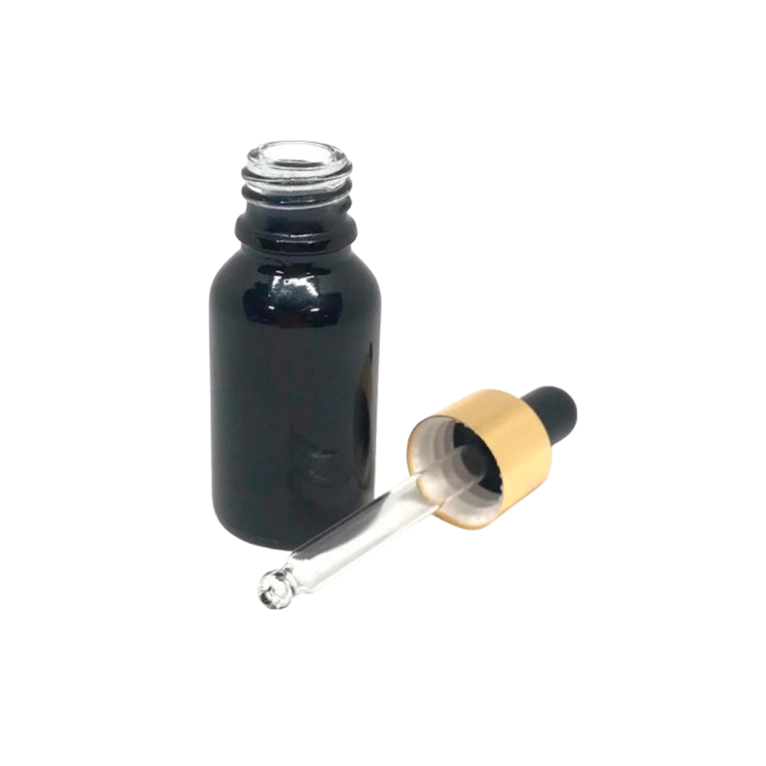 Бутылочка 30 мл с пипеткой стекло Сидней Белый - Черный от производителя