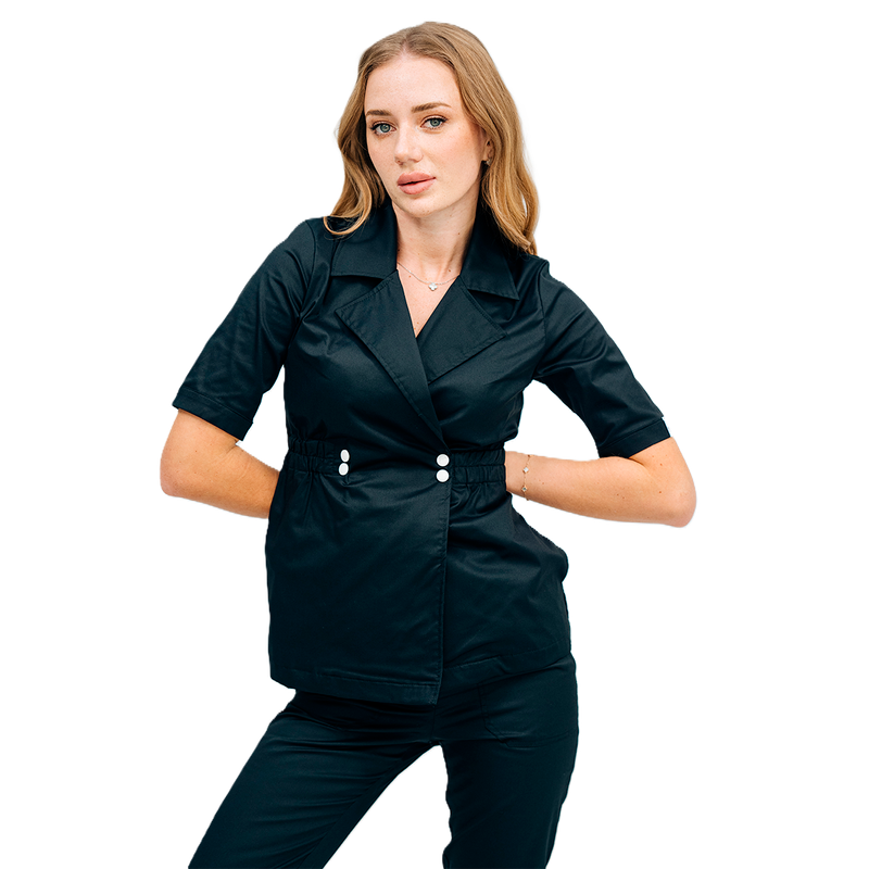 Медичний жіночий топ 148 чорний