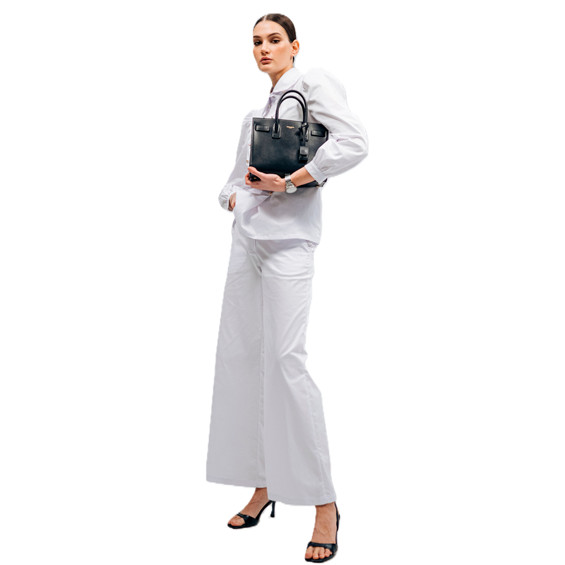 Медицинские женские брюки 97 белый