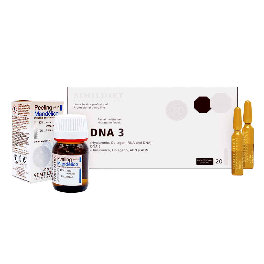 Набір DNA3 з ГК 1% 2ml 1 уп + Mandelico peel 30ml від Simildiet 