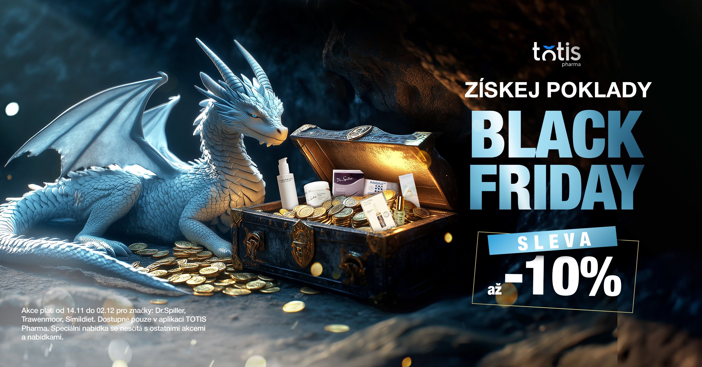 Black Friday - získej 10% slevu na produkty značek Dr.Spiller, Simildiet a Trawenmoor alt for sale card