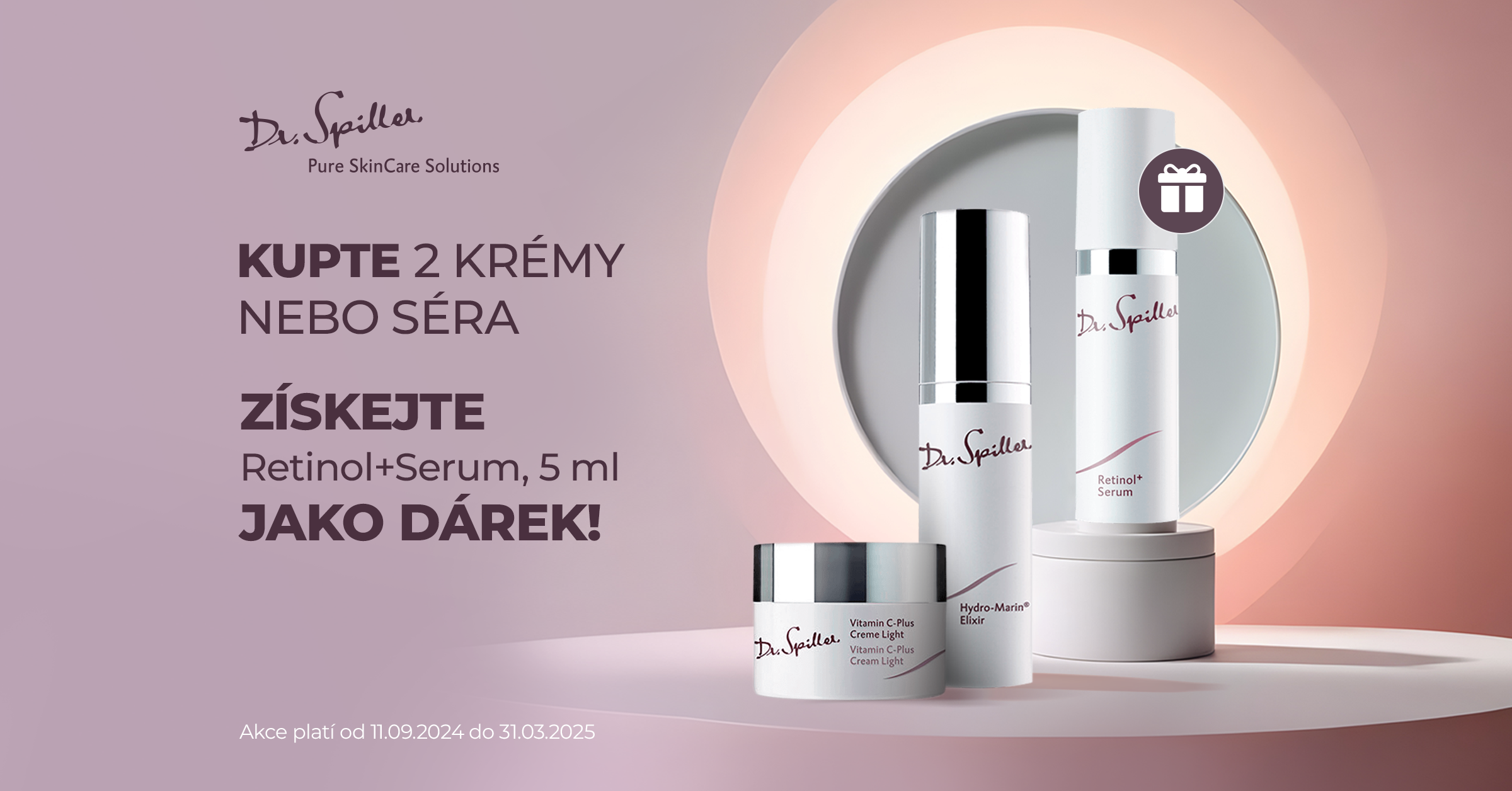 Kup 2 krémy nebo séra — získej Retinol+Serum, 5 ml jako dárek!