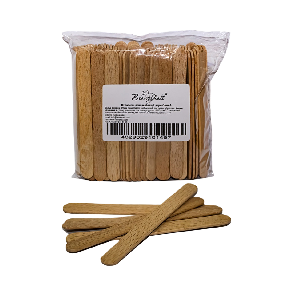 Шпатель маленький деревянный 100 шт от производителя