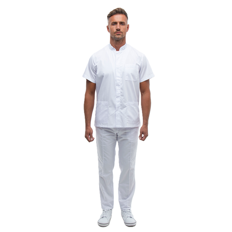 Медичний чоловічий костюм 20182 білий