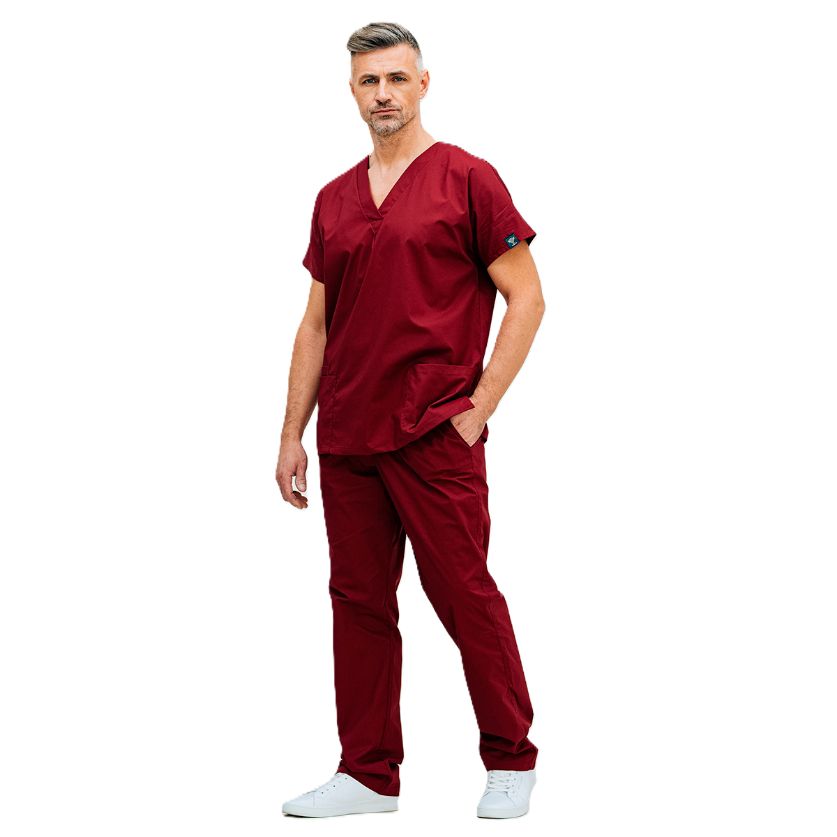 Медичний костюм 0181S бордо 42 / XXS - 54 / XXL - 58 / 4XL - 60 / 5XL - 52 / XL - 56 / 3XL - 50 / L - 44 / XS - 40 - 46 / S - 62 / 6XL від виробника