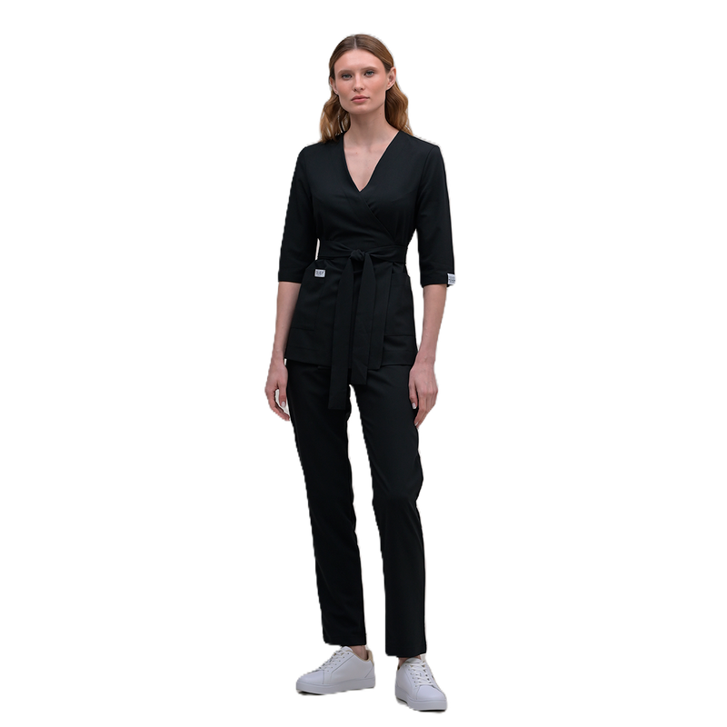 Медичний жіночий костюм 41296 S чорний