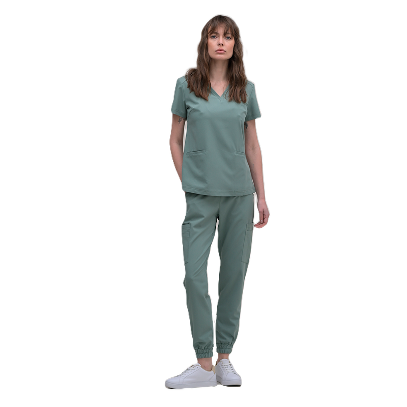 Медицинский женский костюм 41693 S оливка