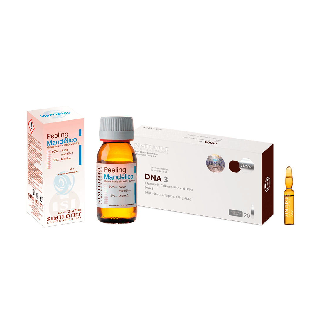 Simildiet Набір DNA3 з ГК 1% 2ml 1 блістер + Mandelico peel 60ml: 1 набір