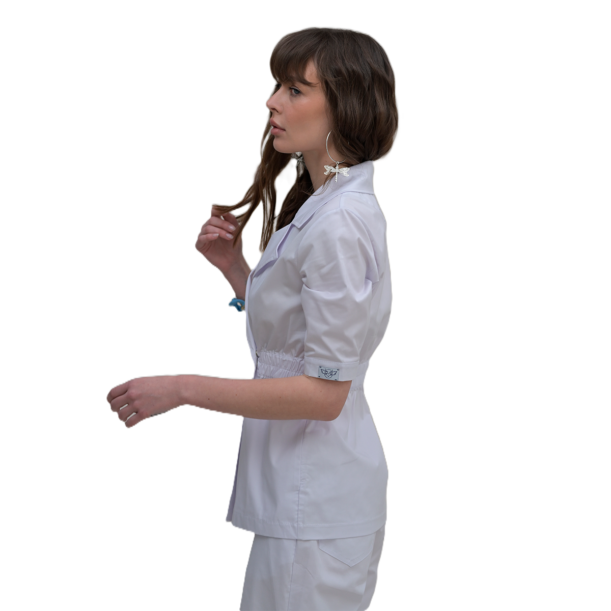 Медицинский женский топ 148 белый 54 / XL - 52 / L-XL - 48 / M-L - 46 / M - 42 / S - 40 / XS - 38 / XXS - 44 / S-M от производителя