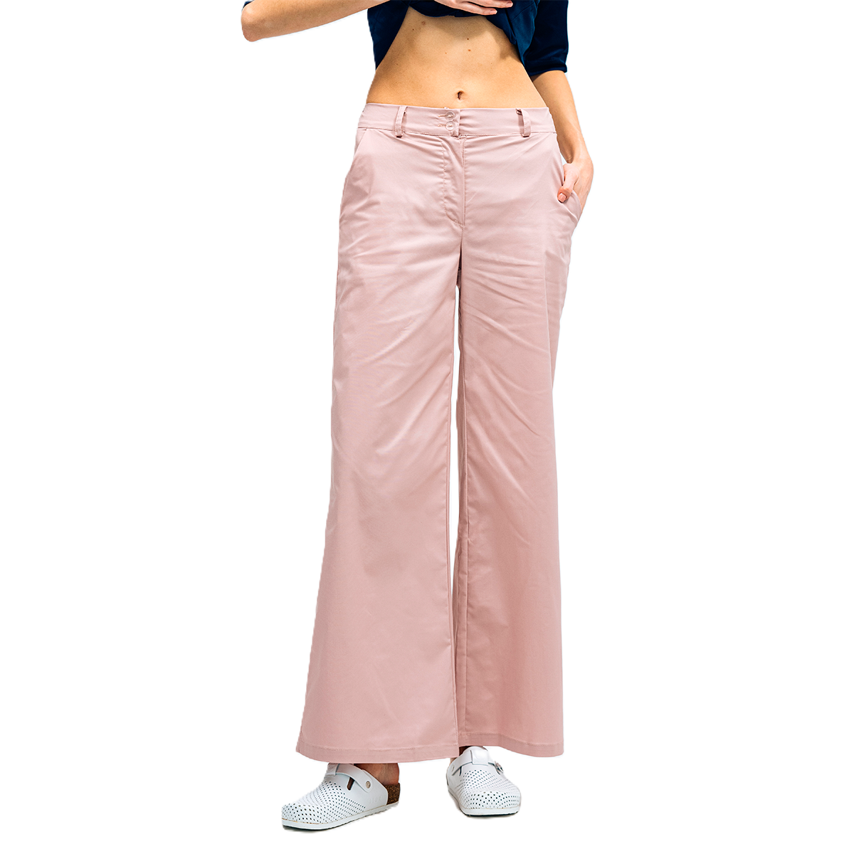 Медицинские женские брюки 97 пудра: 54 / XL - 52 / L-XL - 50 / L - 48 / M-L - 46 / M - 44 / S-M 