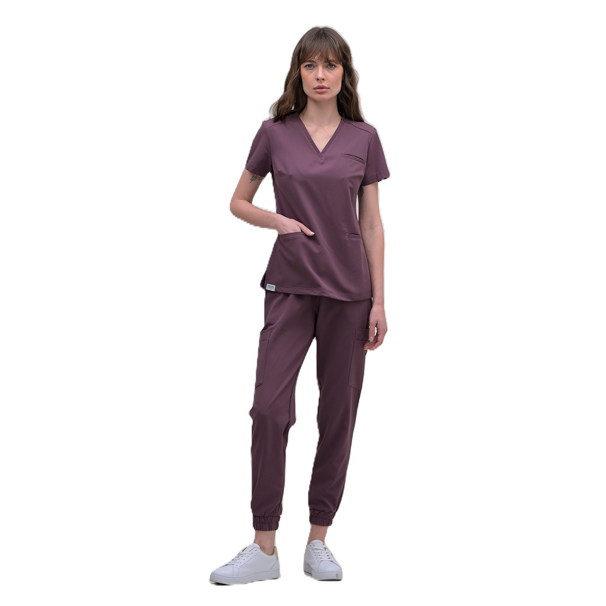 Медицинский женский костюм 41693 S баклажан 56 / XXL - 44 / S-M - 58 / 3XL - 50 / L - 48 / M-L - 46 / M - 42 / S - 40 / XS от производителя