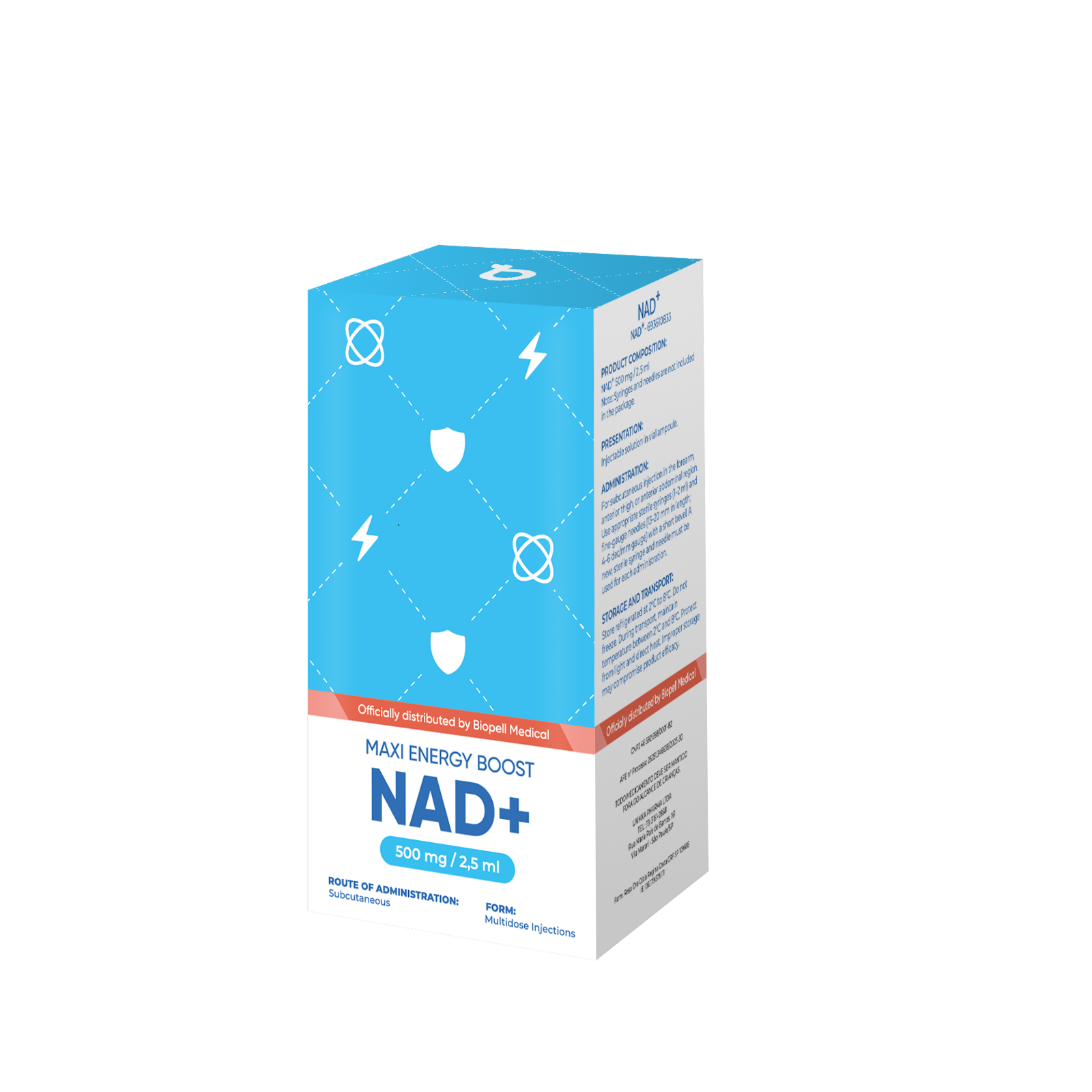 NAD+ (500 мг / 2,5 мл) 5 мл від виробника
