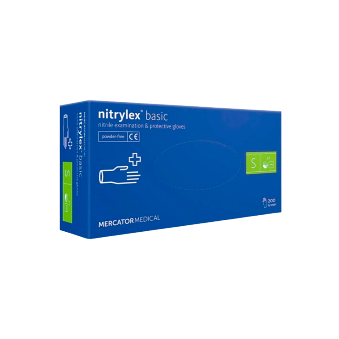 Vitess Перчатки нитрил Nitrylex размер S (100 шт.): Розовый - Фиолетовый - Черный