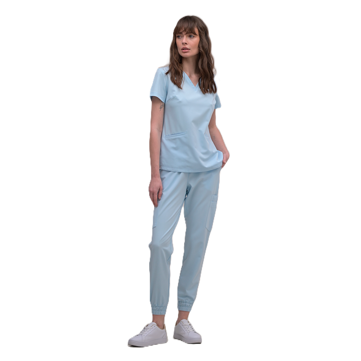 Медицинский женский костюм 41693 S лазурный 50 / L - 58 / 3XL - 56 / XXL - 52 / L-XL - 48 / M-L - 46 / M - 42 / S - 40 / XS - 54 / XL от производителя