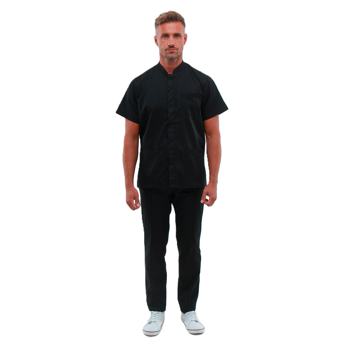 Медичний чоловічий костюм 20182 чорний 62 / 6XL - 58 / 4XL - 42 / XXS - 44 / XS від виробника