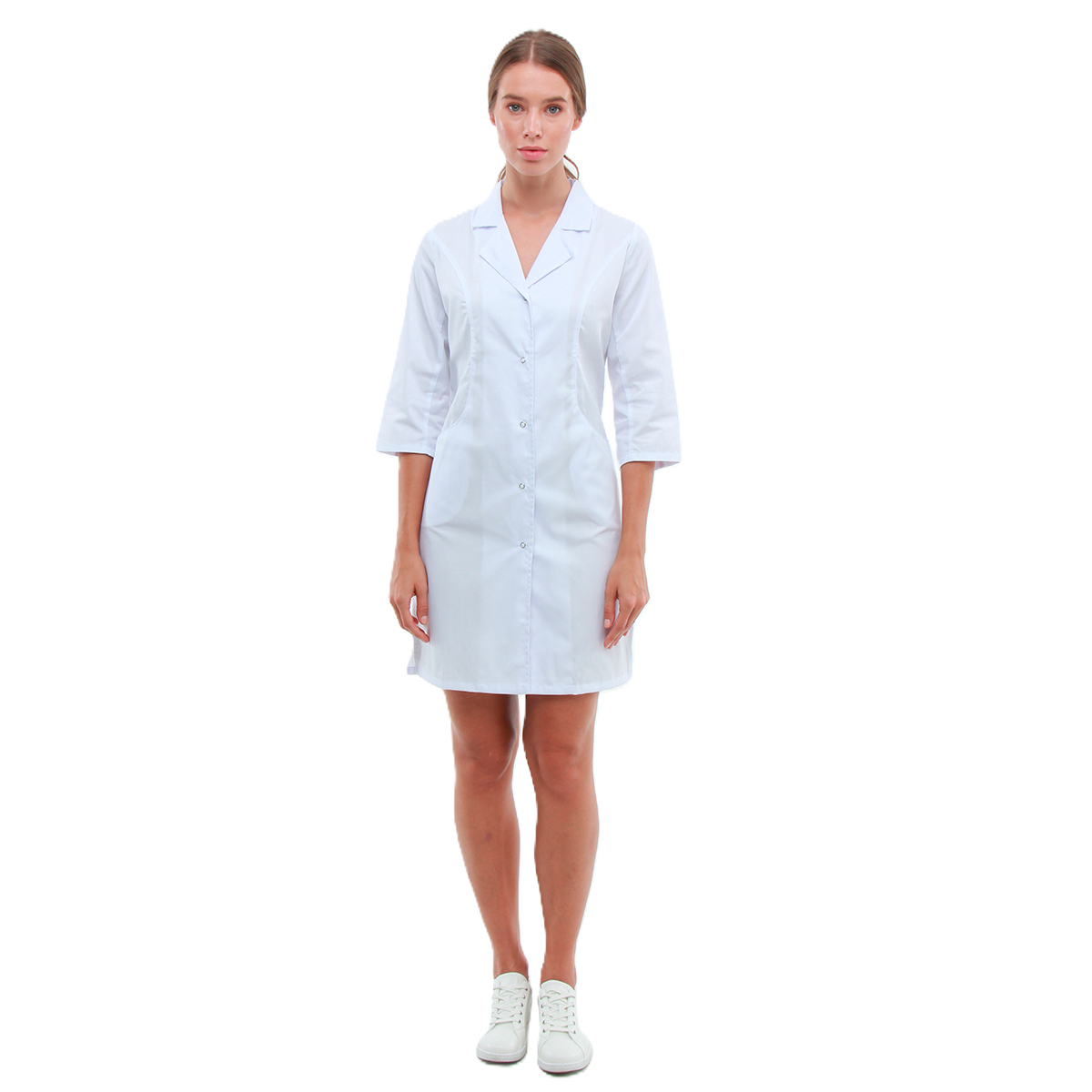 Медицинский халат 126 белый: 52 / L-XL - 40 / XS - 42 / S - 46 / M - 44 / S-M - 54 / XL - 48 / M-L - 56 / XXL 