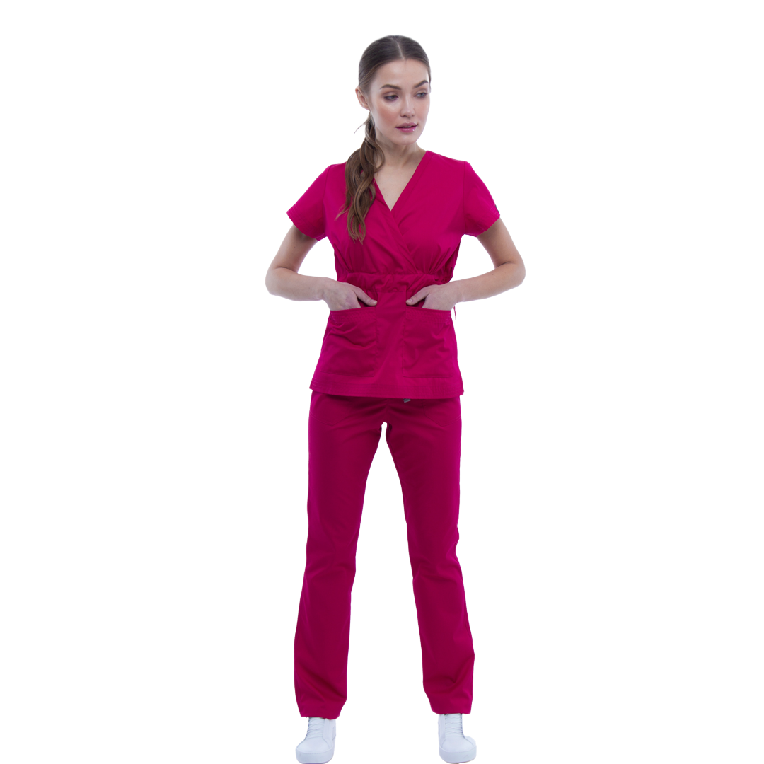 Костюм хирургический женский 1981 Малиновый 50 / L - 52 / L-XL - 44 / S-M - 56 / XXL - 42 / S - 54 / XL - 48 / M-L от производителя