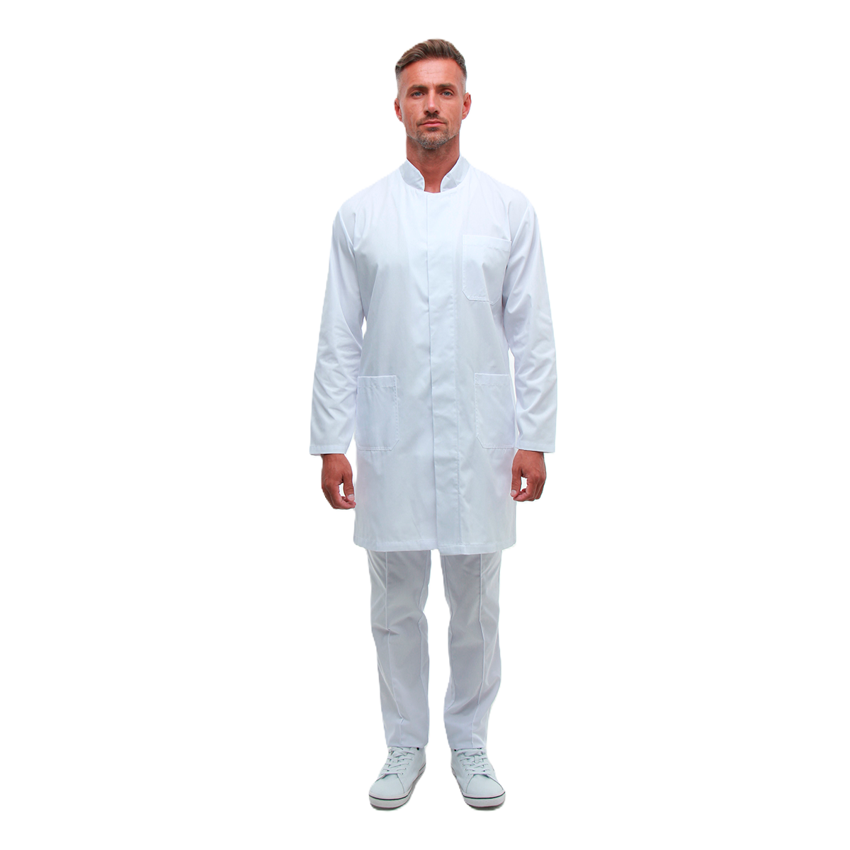 Медицинский халат 200 белый 60 / 5XL - 52 / L-XL - 58 / 4XL - 46 / S - 44 / XS от производителя